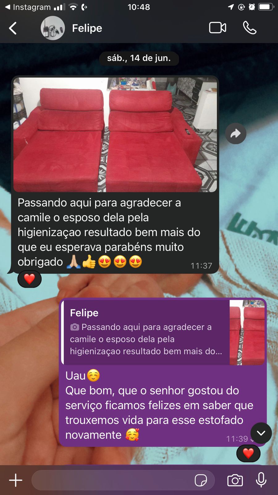 Depoimento de Cliente